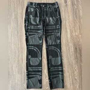 Cartise Size 6 Black Geometric Print Pants